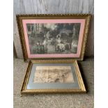 2x Gilt Framed Pictures