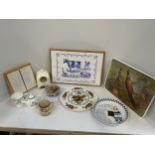 Tiled Kitchen Stand, Pheasant Try, Mandalay Plate and Pie Dish etc