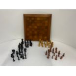 Chess Board and 2x Sets of Chess Pieces