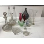 Glassware - Flip Top Bottles, Decanters, Vase, Champagne Flutes and Jug etc