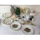 Collectors Plates, Vases and Dartmouth Glug Jugs etc