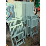 Painted Garden Table and Chairs