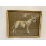 Marjorie Cox Framed Pastel Drawing - Dingle 1968