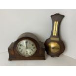 Mantel Clock and Barometer