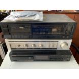 Pioneer Cassette Tape Deck, Amplifier and CD Player