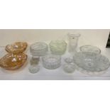 Collection of Glassware - Vase, Bowls etc