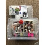 Plastic Crate and Contents - Large Quantity of Crafting Beads