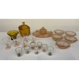 Glassware - Dressing Table Set, Sundae Set and Glasses etc