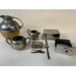 Plated Ware, Pewter Ware, Sony Cyber-Shot Camera and Watch etc