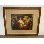 Large Oak Framed Print - No Glass - Jesus in the Temple