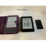 2x Kindles and Samsung Mobile Phone