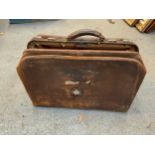 Doctor's Leather Bag and Contents - Vintage First Aid