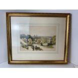 Signed Framed Victorian Watercolour - Greenwich 1835