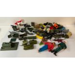 Action Men and Accessories - Clothes Parachutes, Guns etc, Dinky Toy Chieftain Tank, Striker and