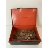 Cash Tin with Coins