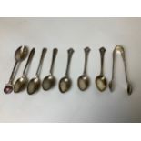 Silver Tea Spoons and Sugar Nips - 79gms