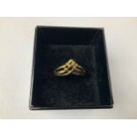 9ct Gold Ring - Size P - 2.2gms
