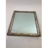 Silver Framed Mirror - 29cm x 34cm