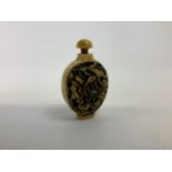 Scent Bottle with Carved Decoration