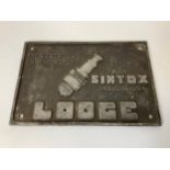 Lodge Spark Plug Sign - 30cm x 20cm