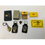 AA Key Rings and Matchboxes etc