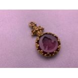 Unmarked Antique Gold Fob