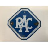 Enamel RAC Sign