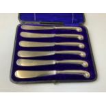 Cased Silver Handled Butter Knives