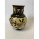 CH Brannam Barnstaple North Devon Slipware Art Pottery Vase by James Dundeny 1891 - Chip and Small