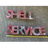 Aluminium Letters - Shell Service