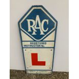 Metal Sign RAC Driving Instructor - 44cm