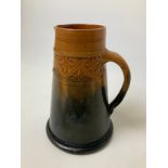 Early CH Brannam Barnstaple North Devon Slipware Art Pottery Jug - Dated 1884 - No Damage or