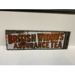 Double Sided Metal Advertising Sign - 50cm x 16cm