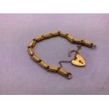 Bracelet with 9ct Gold Clasp - Total Weight 12gms