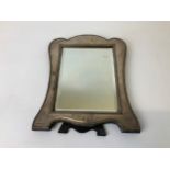 Silver Framed Easel Mirror - 29cm H