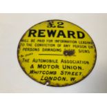 Enamel AA Sign - 20cm