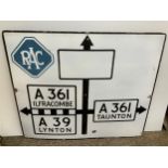 Enamel Sign RAC - 122cm x 102cm