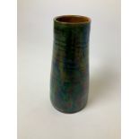 EB Fishley Fremington North Devon Slipware Country Pottery Vase - Very Minor Glaze Frits - 23cm High