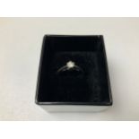 9ct Solitaire .25 ct Diamond Ring - Size M - 2.6gms