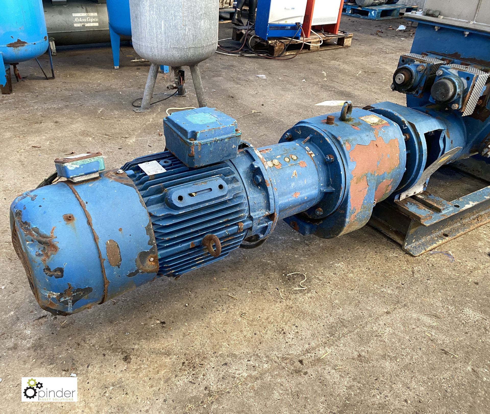 Seepex Pump, pressure stage 24, 20–120RPM, with stainless steel feed, 22kw motor, Flender 2F120-K - Image 8 of 10