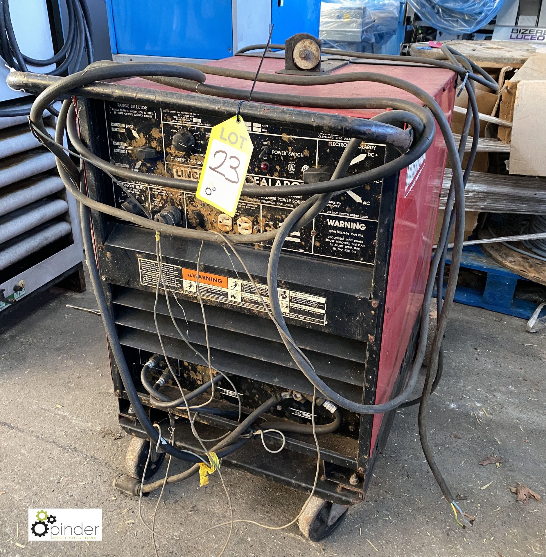 Lincoln Tig 250/250 Tig Welder, 415volts (please note this lot has a lift out fee of £5 plus vat)