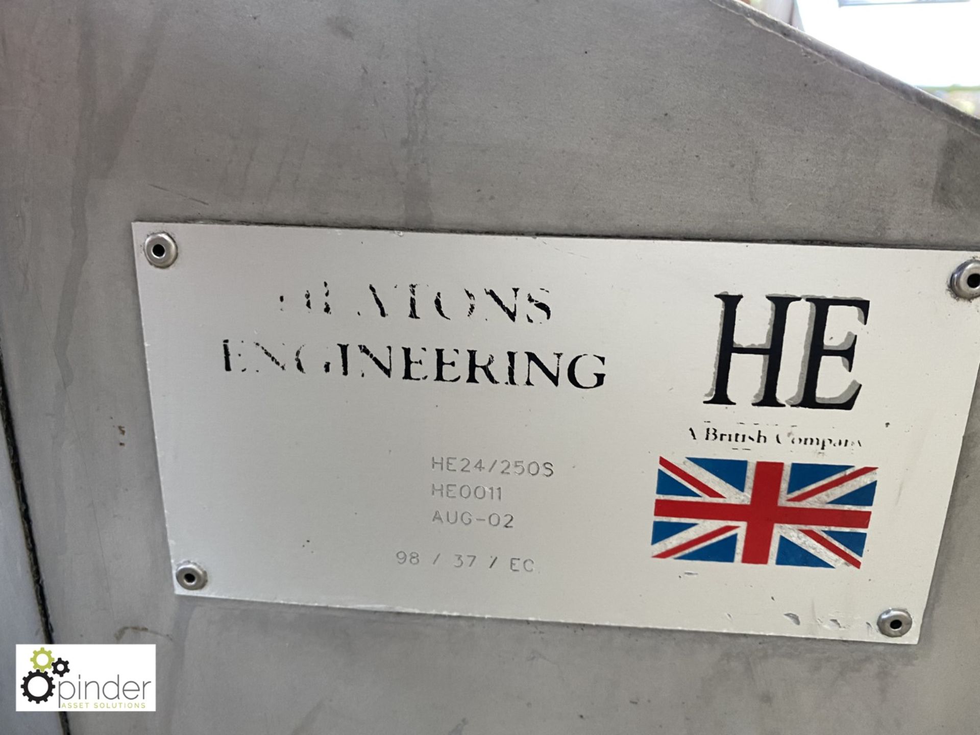 Heatons Engineering HE24/250S stainless steel Ingredient Blower (please note there is a lift out fee - Image 3 of 3