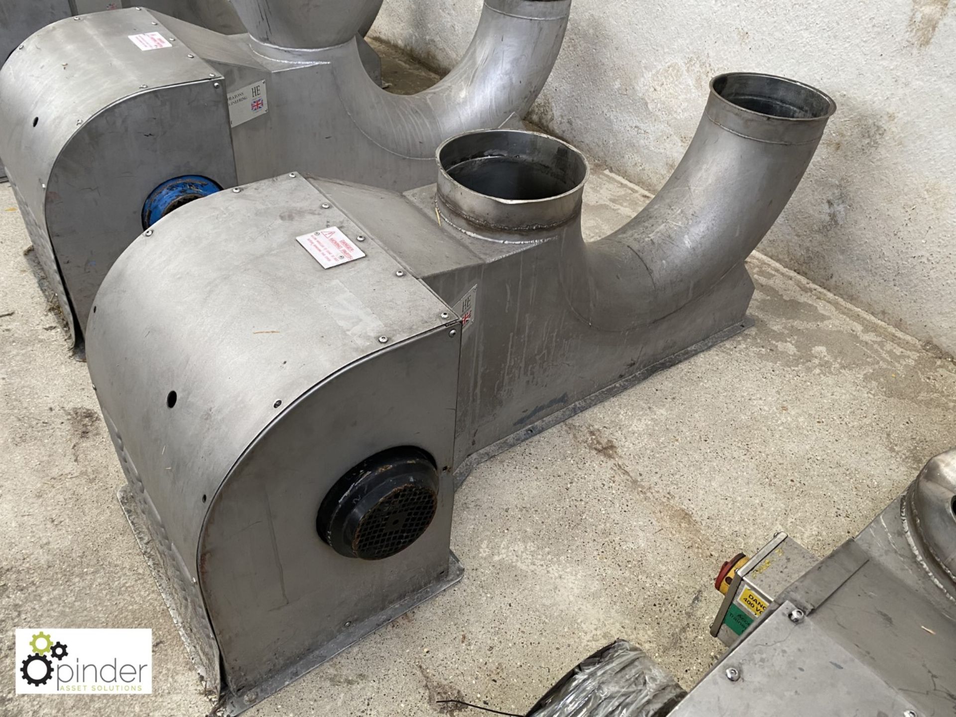 Heatons Engineering HE24/250S stainless steel Ingredient Blower (please note there is a lift out fee - Image 2 of 3