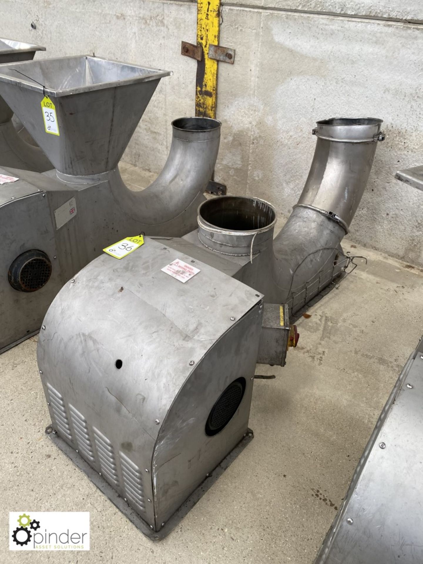 Heatons Engineering HE24/250S stainless steel Ingredient Blower (please note there is a lift out fee - Image 2 of 3