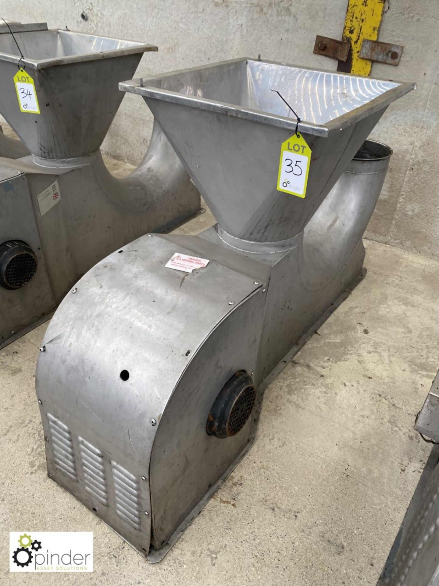 Heatons Engineering HE24/250S stainless steel Ingredient Blower (please note there is a lift out fee - Image 2 of 3