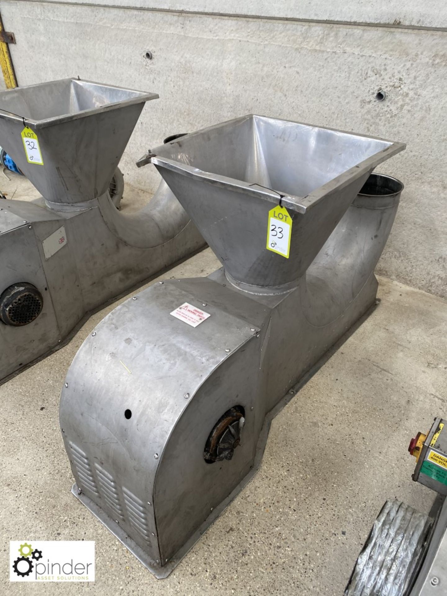 Heatons Engineering HE24/250S stainless steel Ingredient Blower (please note there is a lift out fee - Image 2 of 3