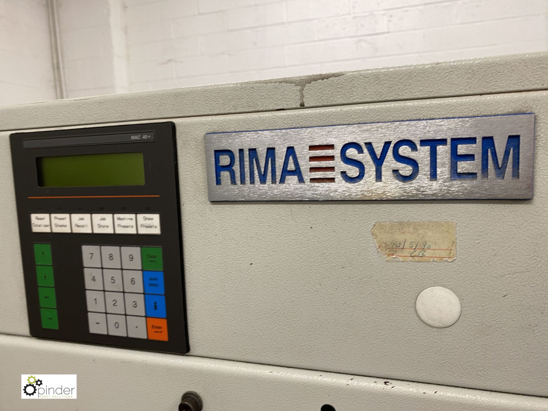 Rima RS10S 9 - ¼in Stacker, 416volts, serial number 104486-10 (LOCATION: Penistone) (please note - Image 5 of 7