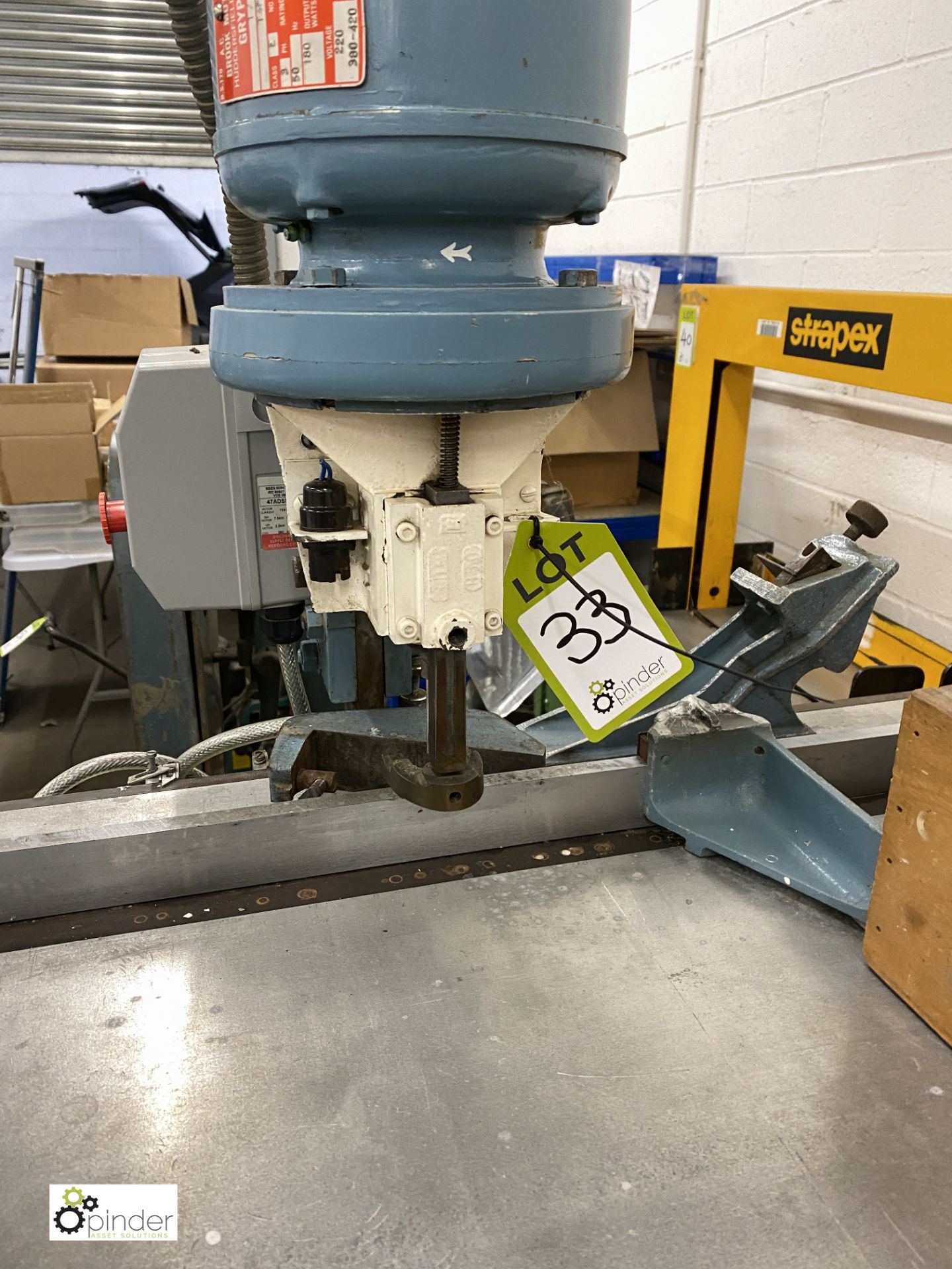 Soag SDM treadle operated single head Paper Drill, 415volts, serial number 2288 (LOCATION: - Image 3 of 5