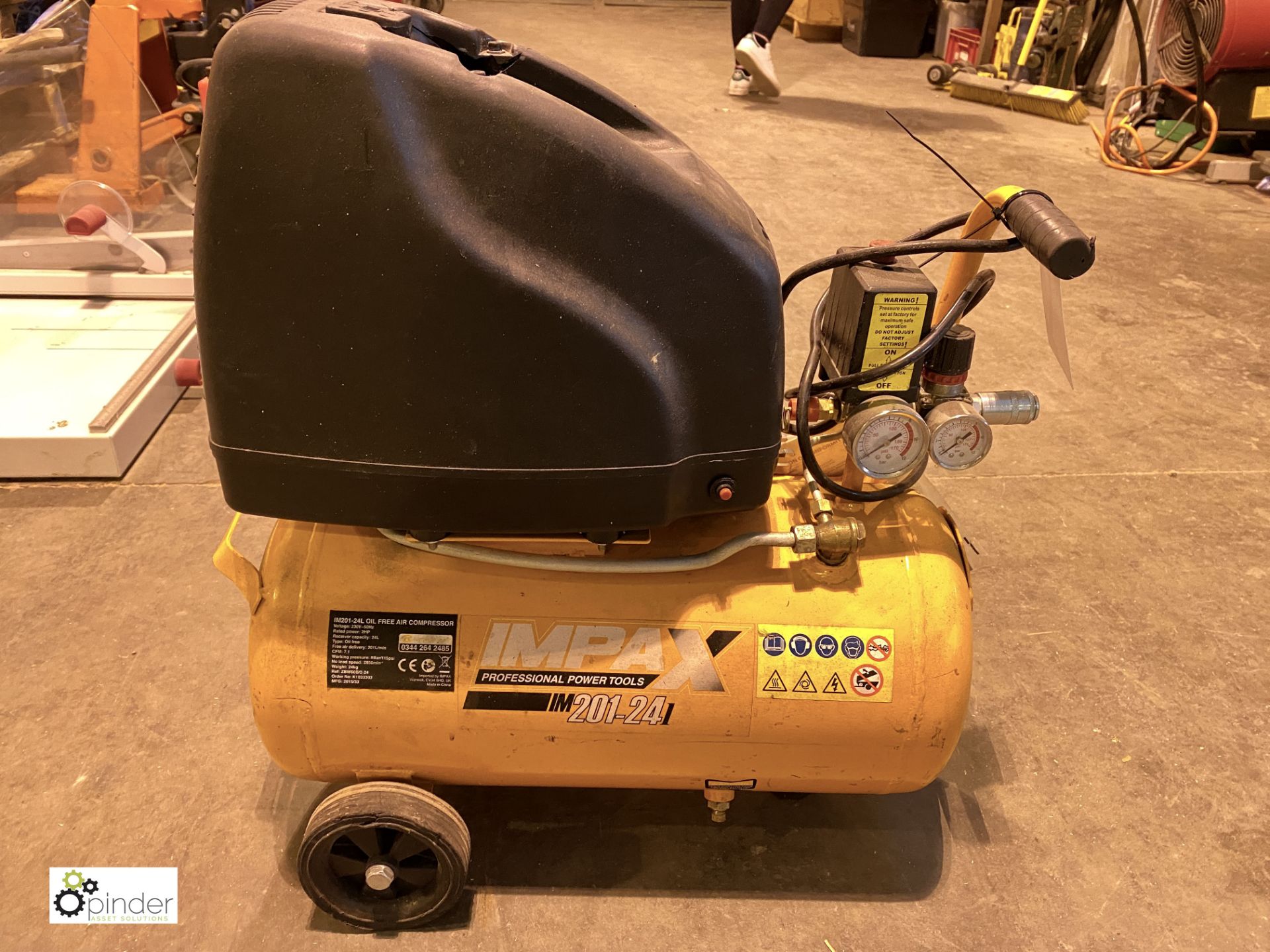 Impax IM201-24 portable receiver mounted Air Compressor (LOCATION: Wakefield) (please note there