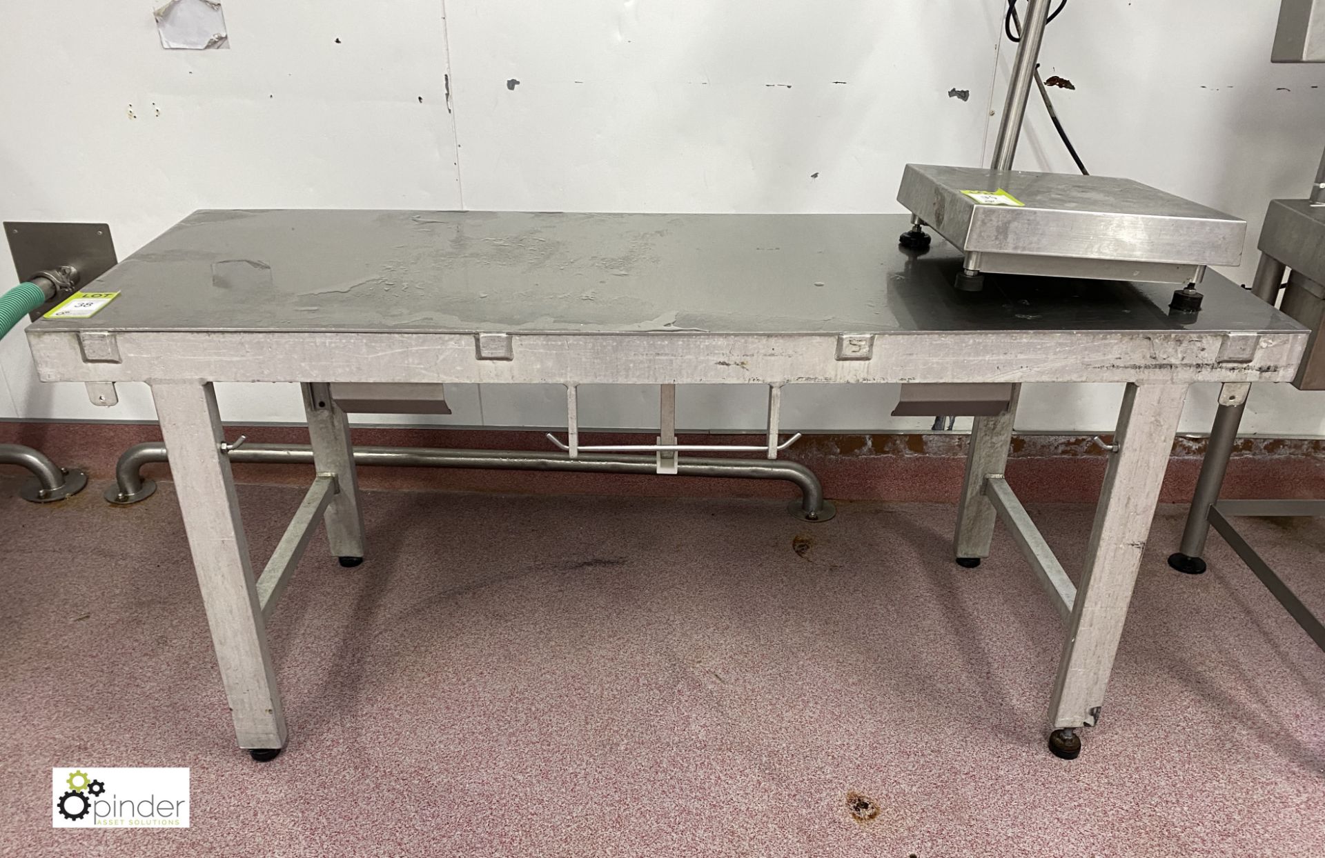 Stainless steel Preparation Table, 1820mm x 660mm x 820mm high (please note there is a lift out